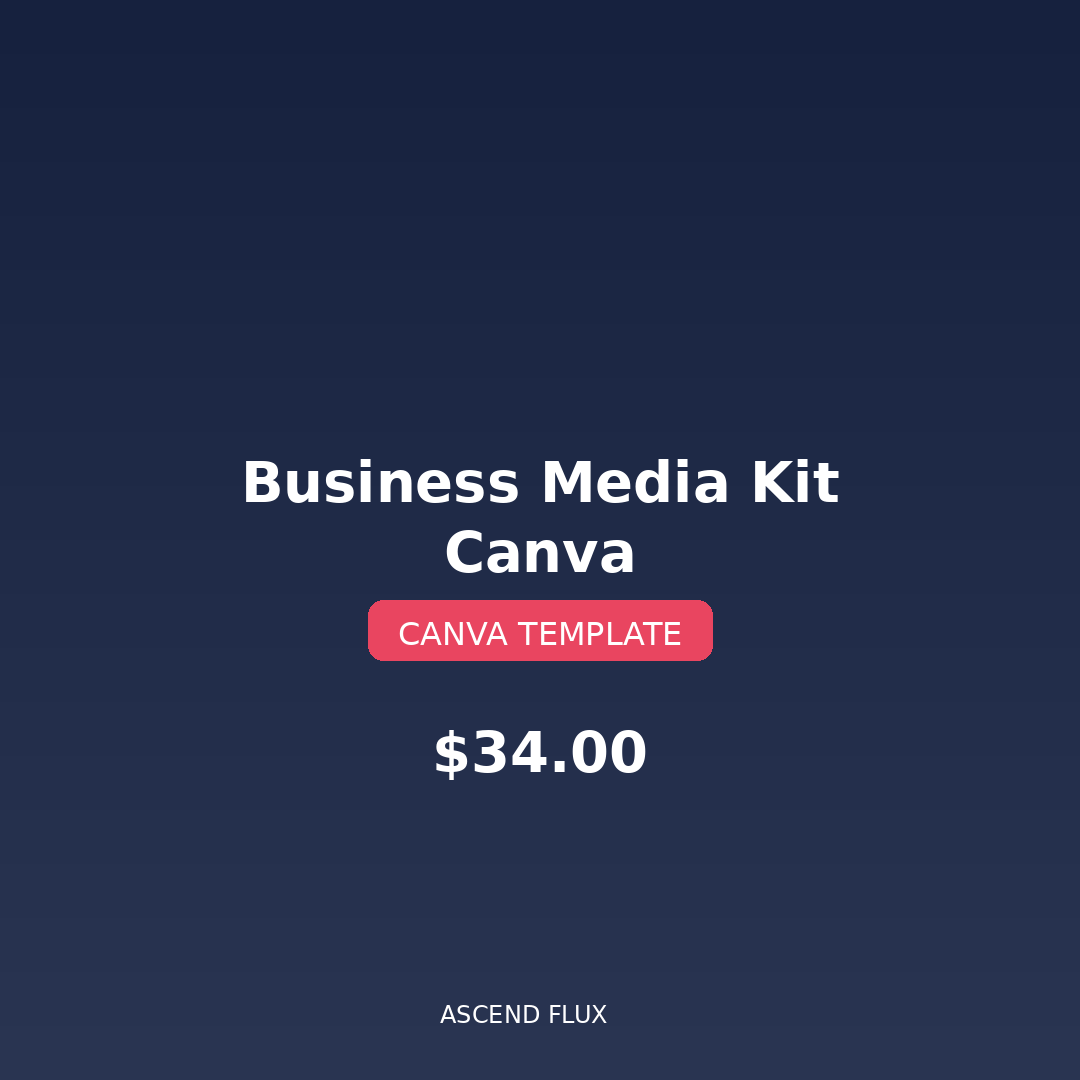 Business Media Kit — Canva