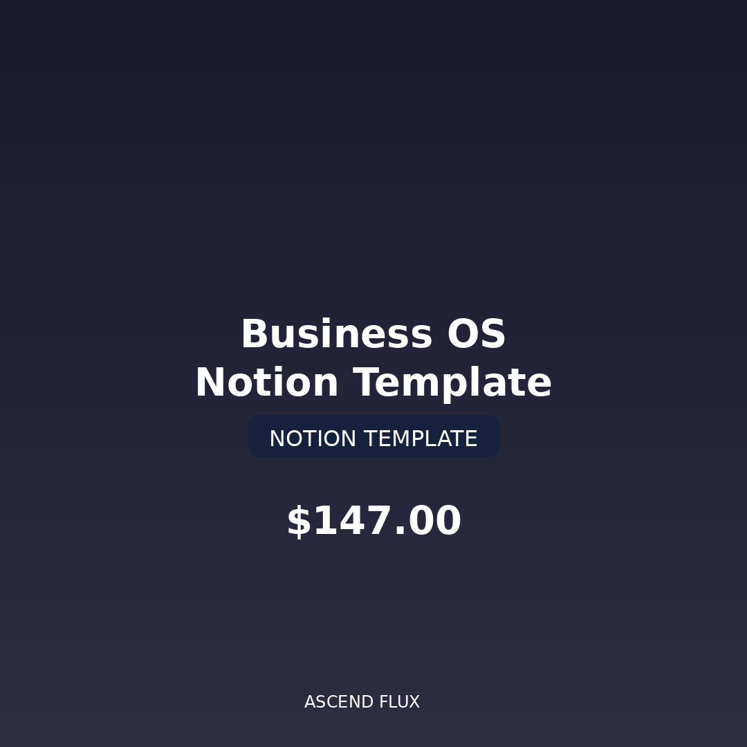 Business OS — Notion Template