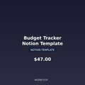 Budget Tracker — Notion Template — Premium Notion Template by AscendFlux